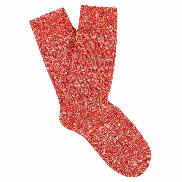 Escuyer Women Melange Socks - Orange