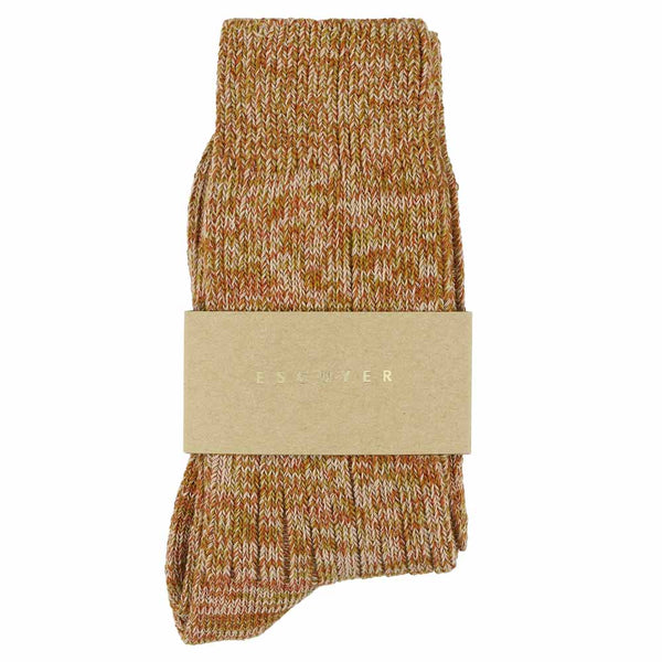 Escuyer Women Melange Socks Pink / Brick