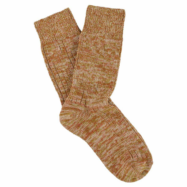 Escuyer Women Melange Socks Pink / Brick
