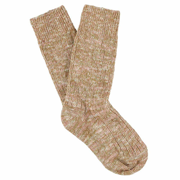 Escuyer Women Melange Socks - Pink / Mustard