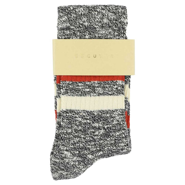 Escuyer Women Melange Stripes Black / Rust / Ecru