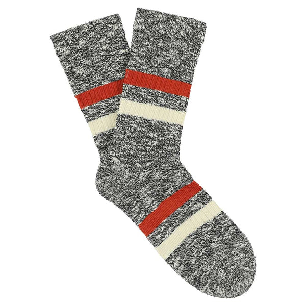 Escuyer Women Melange Stripes Black / Rust / Ecru