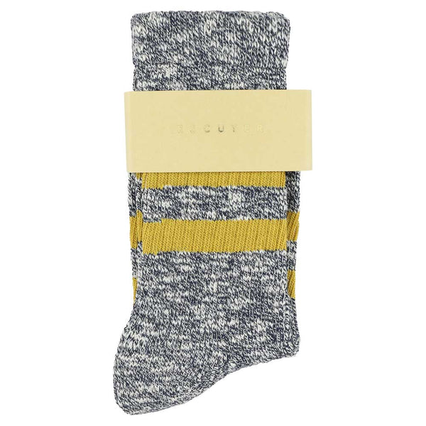 Escuyer Women Melange Stripes Navy / Mustard