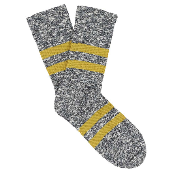 Escuyer Women Melange Stripes Navy / Mustard