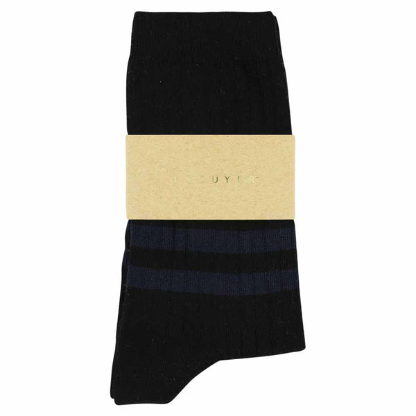 Escuyer Women Stripes - Black / Blue
