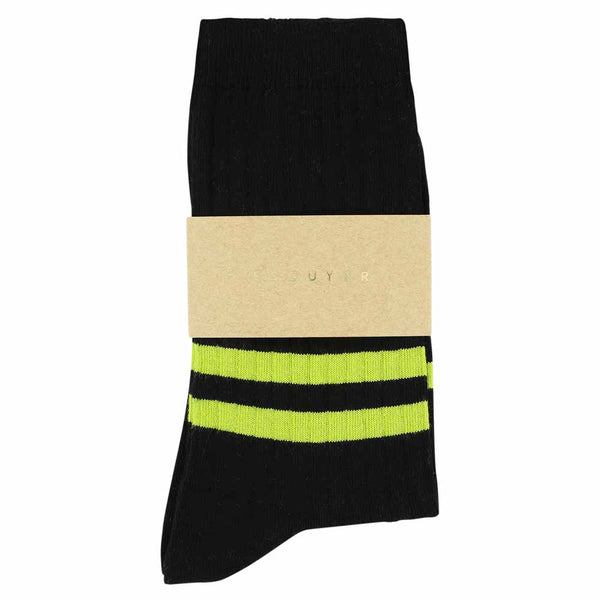 Escuyer Women Stripes - Black / Lime