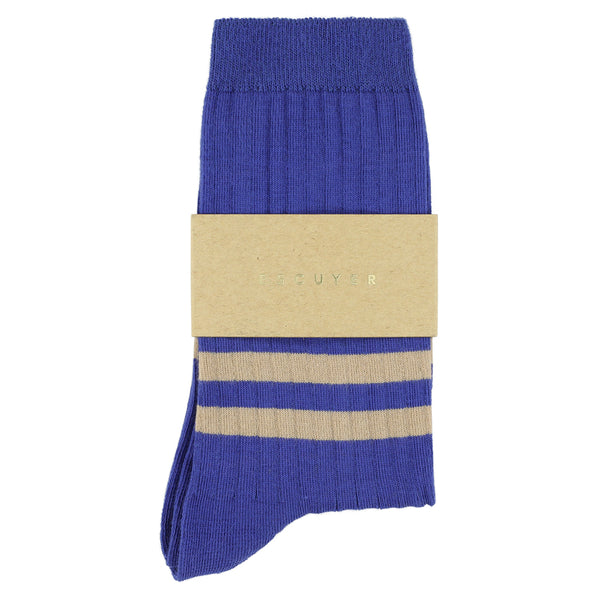 Escuyer Women Stripes - Bright Blue / Pink