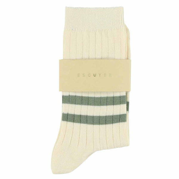 Escuyer Women Stripes Ecru / Green