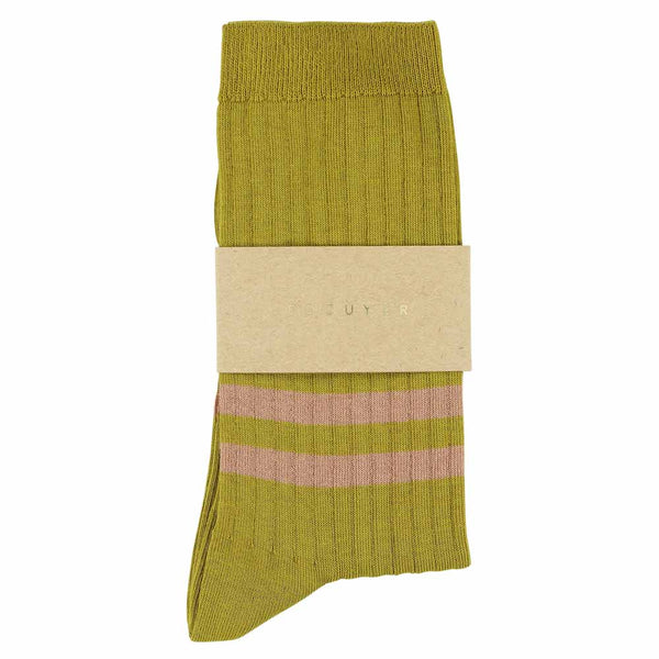 Escuyer Women Stripes - Mustard / Pink