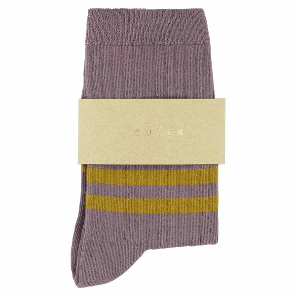 Escuyer Women Stripes Purple / Bronze