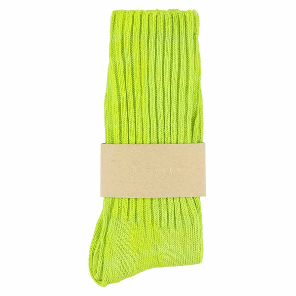 Escuyer Women Tie Dye Socks - Green / Yellow