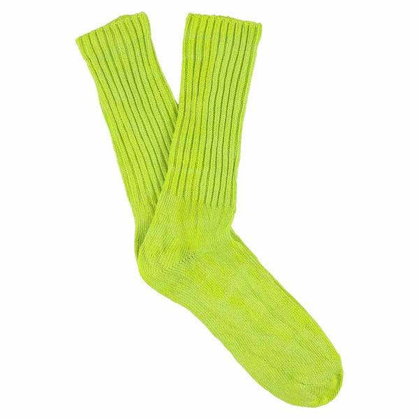 Escuyer Women Tie Dye Socks - Green / Yellow