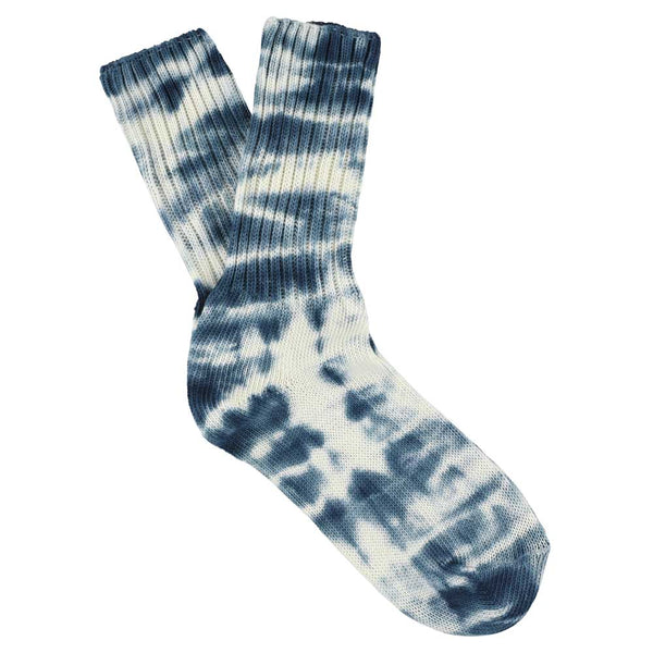 Escuyer Women Tie Dye Socks - Off White / Graphite