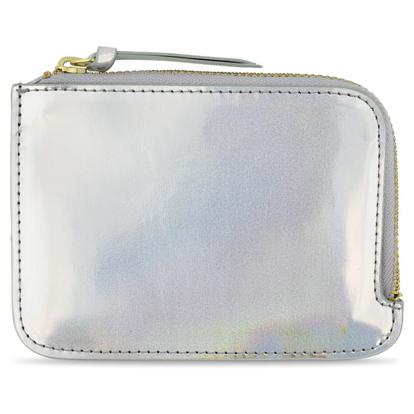 Escuyer Zip Wallet - Argent Métallisé Iridescent