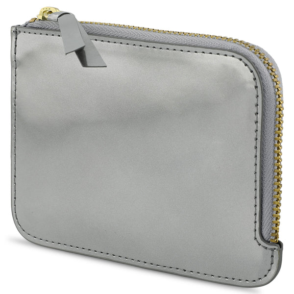 Escuyer Zip Wallet - Argent Métallisé