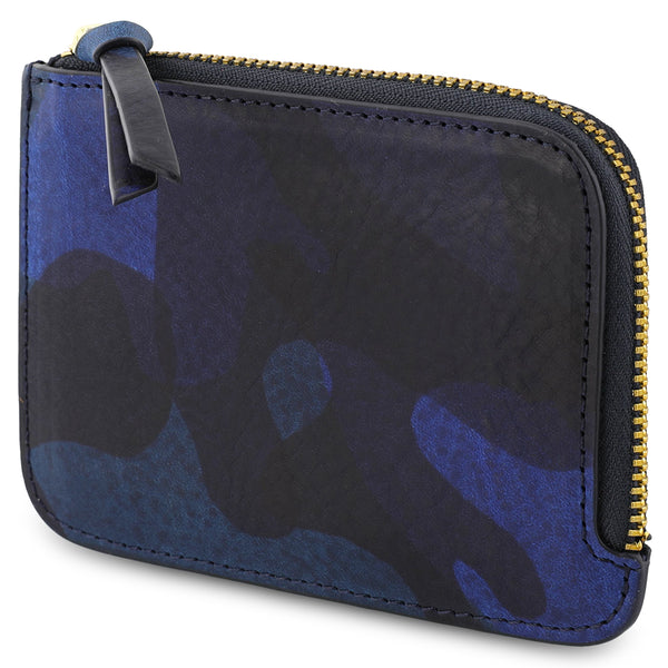 Escuyer Zip Wallet - Blue Camouflage