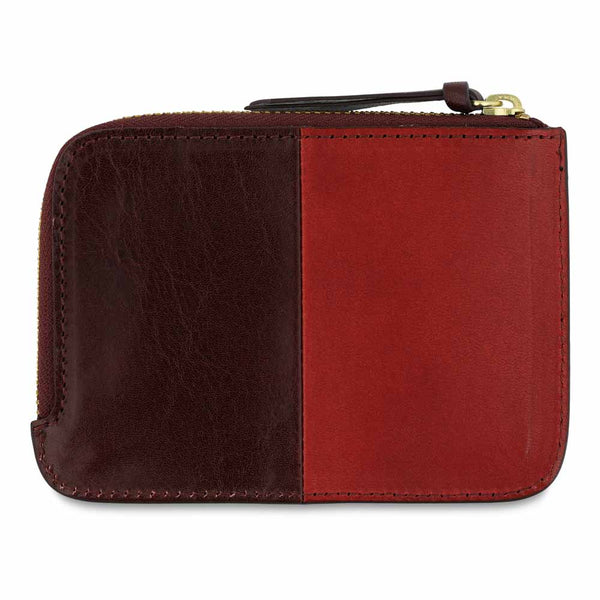 Escuyer Zip Wallet - Burgundy / Red