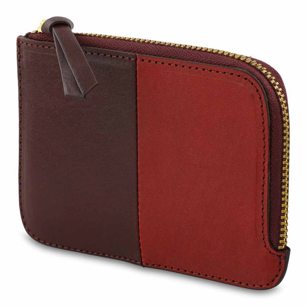 Escuyer Zip Wallet - Burgundy / Red