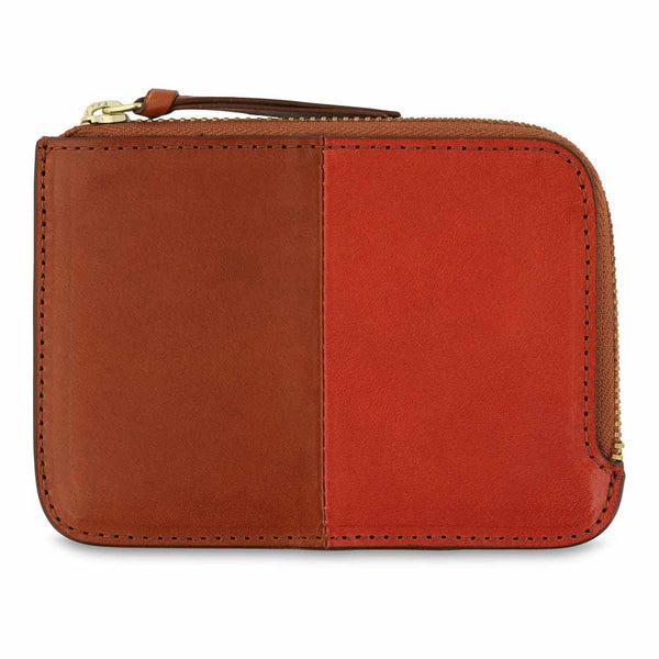 Escuyer Zip Wallet - Cognac / Orange