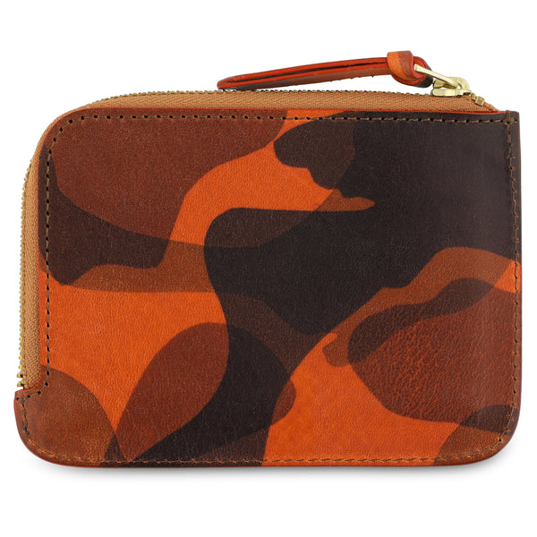 Escuyer Zip Wallet - Orange Camouflage