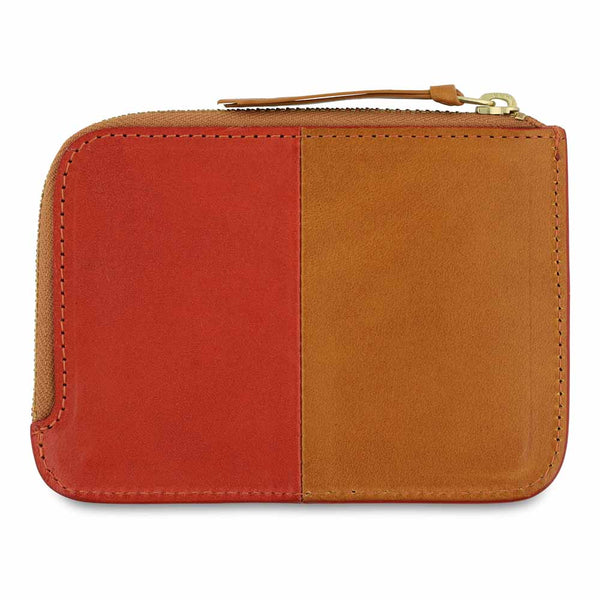 Escuyer Zip Wallet - Orange / Mustard