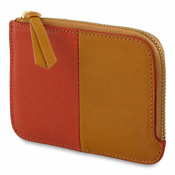 Escuyer Zip Wallet - Orange / Mustard