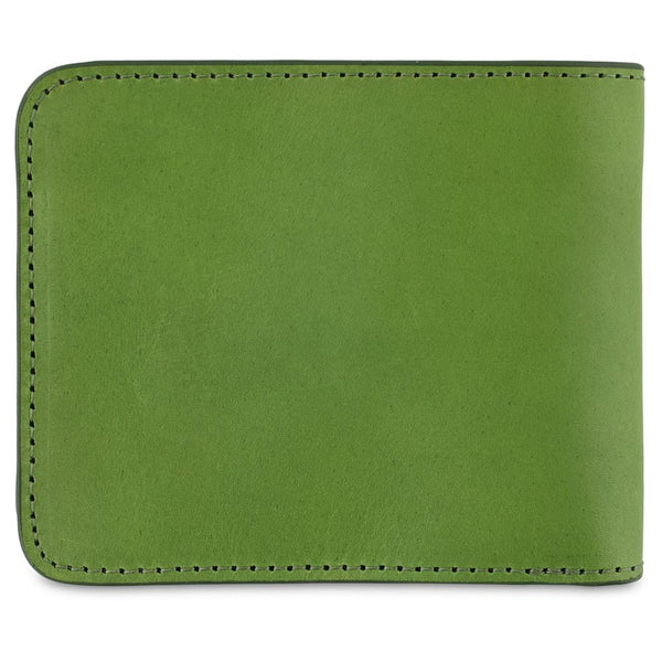 Escuyer Leather Billfold Wallet - Jungle Green / Natural