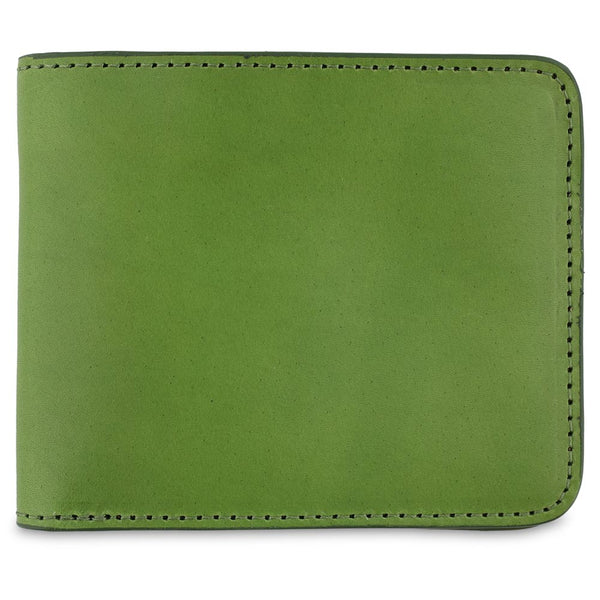 Escuyer Leather Billfold Wallet - Jungle Green / Natural