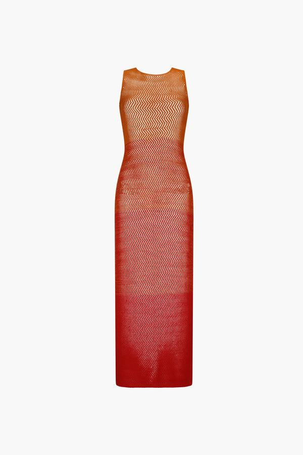 escvdo ALPAMAYO SLEEVELESS MAXI DRESS | TANGERINE - ORANGE