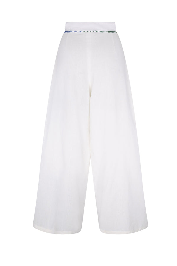 Escvdo AMALIA PANTS | IVORY/ MULTI