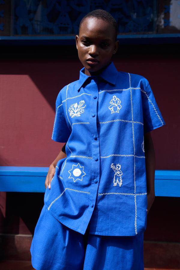 Escvdo AMALIA SHORTS | ELECTRIC BLUE