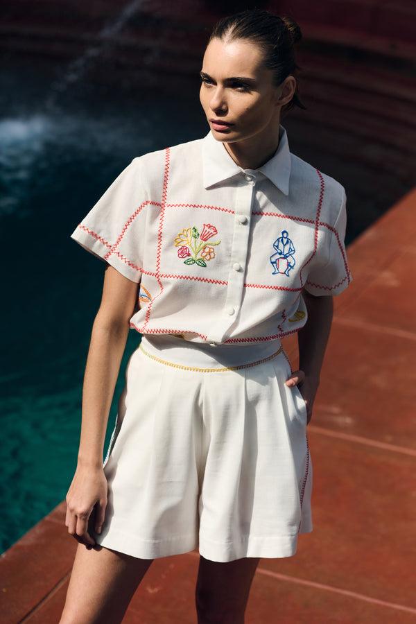 Escvdo AMALIA SHORTS | IVORY