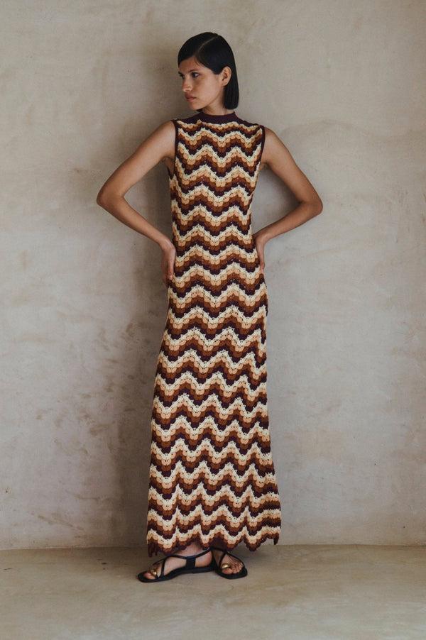 Escvdo AMAZONAS MAXI DRESS | TERRACOTA