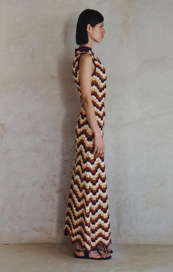 Escvdo AMAZONAS MAXI DRESS | TERRACOTA