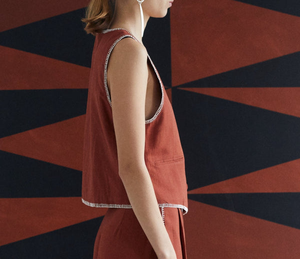 Escvdo AMULETO VEST | BROWN