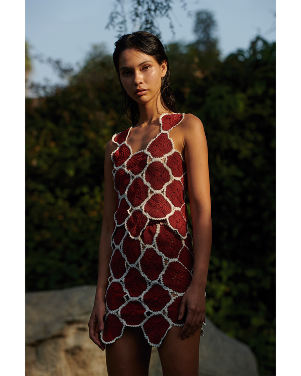 Escvdo AZUCENA TOP | BURGUNDY