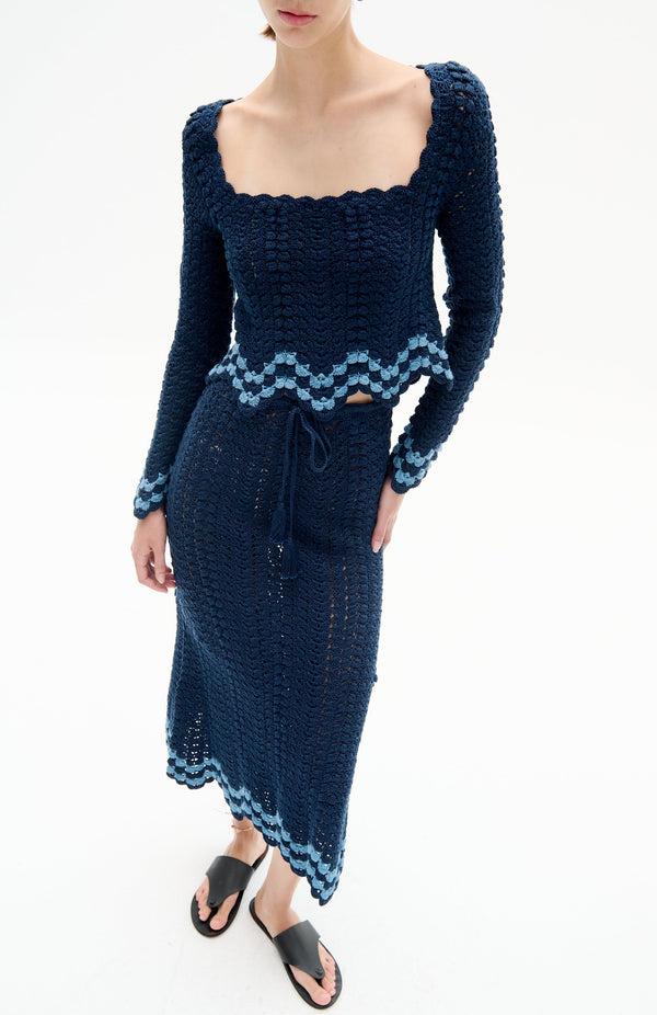 Escvdo BRISA SKIRTVY / SKY BLUE