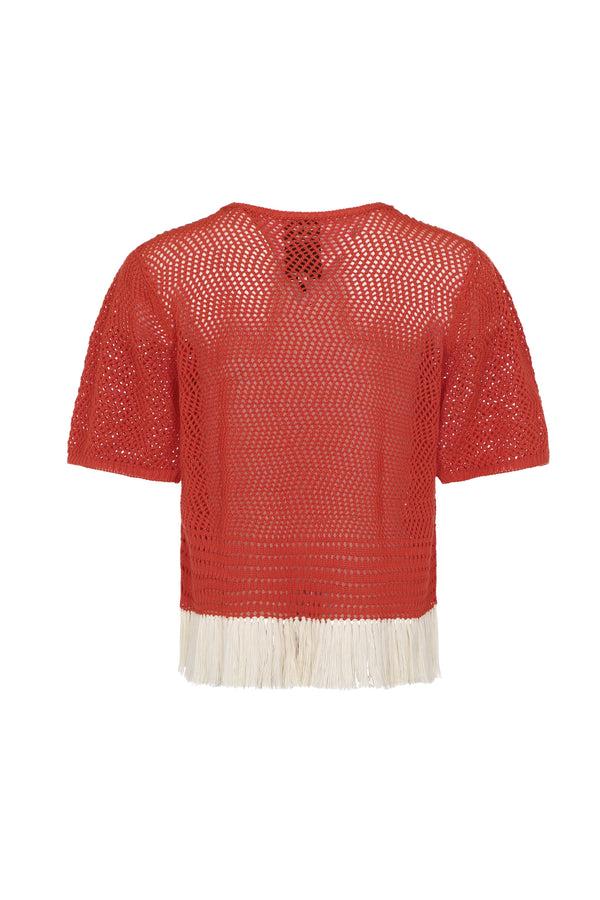 Escvdo CARISA BLOUSE | TANGERINE