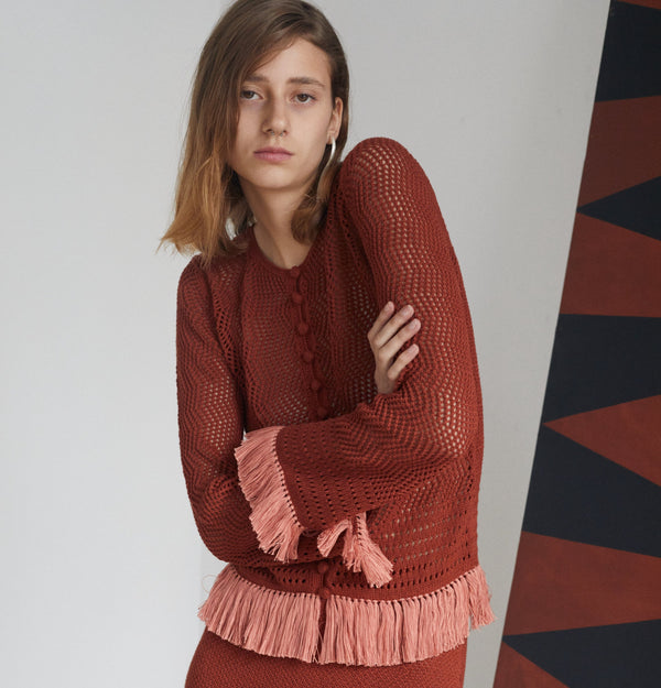 Escvdo CARISA CARDIGAN | BROWN