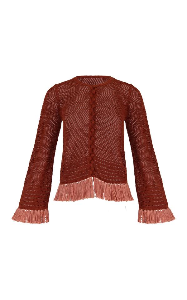 escvdo CARISA CARDIGAN | BROWN