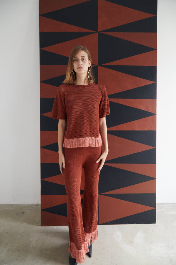 Escvdo CARISA PANTS | BROWN