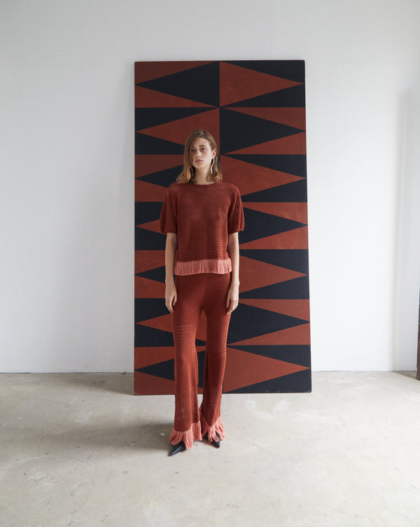 Escvdo CARISA PANTS | BROWN