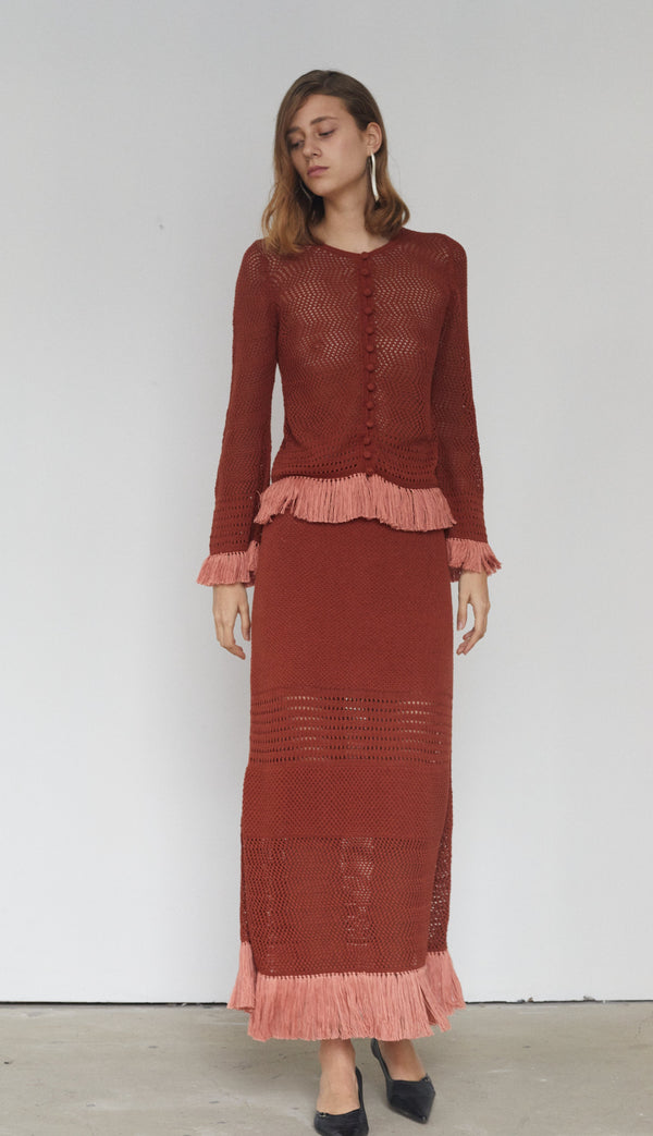 Escvdo CARISA SKIRT | BROWN