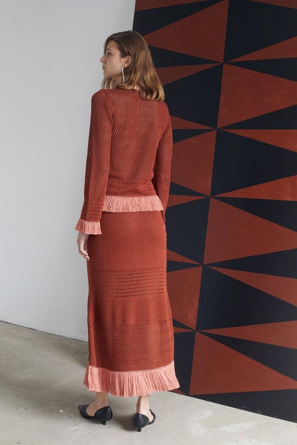 Escvdo CARISA SKIRT | BROWN