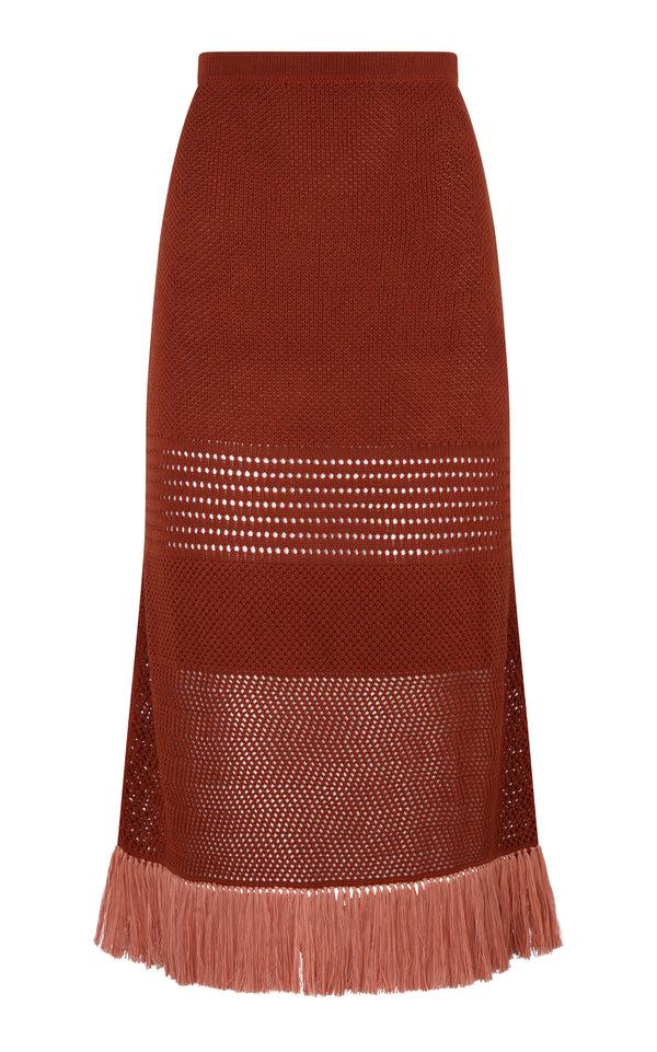 escvdo CARISA SKIRT | BROWN