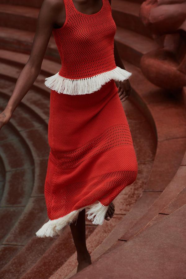 Escvdo CARISA SKIRT | TANGERINE