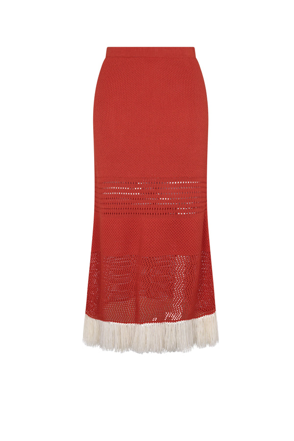 escvdo CARISA SKIRT | TANGERINE