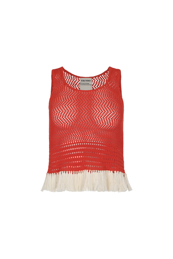 escvdo CARISA TOP | TANGERINE