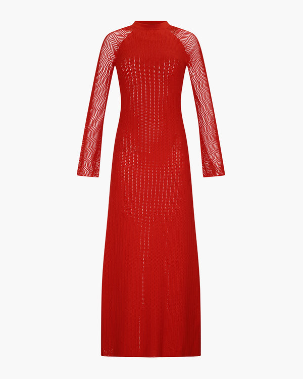 escvdo CUMBRE MAXI DRESS | TANGERINE