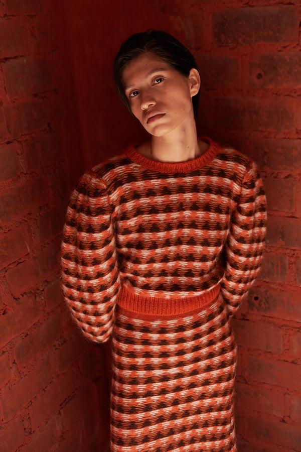 Escvdo DIABLADA SKIRT | ORANGE